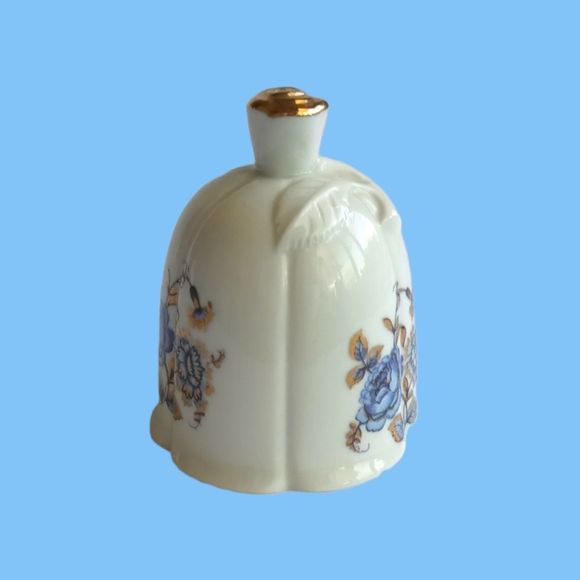 AOFI Porcelain Blue Flower Bell - Picture 3 of 5